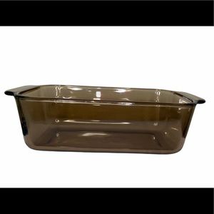 Vintage Amber Brown Pyrex 213 1.5 Qt Loaf Pan